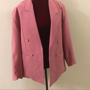Salmon Colored Skirt Suit Set